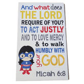 C&F Wooden Captain Girl Quote Plaque